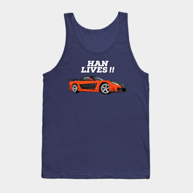 Han lives Tank Top by MOTOSHIFT